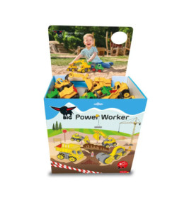 Simba Power Worker Mini Schüttendisplay | robustes Baufahrzeug für Kleine Bauherren