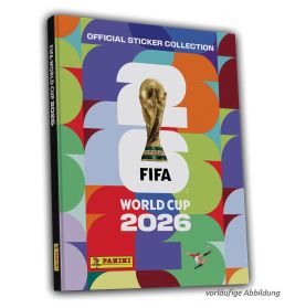 FIFA WM 26 Sticker Starter Set Hardcover Album + 7 Tüten