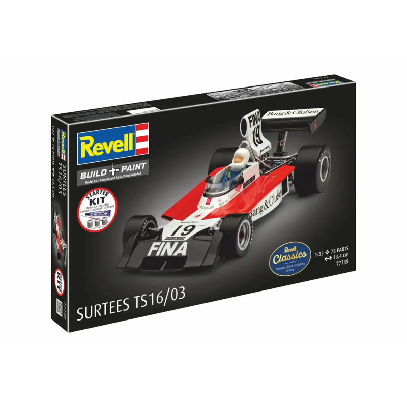 Starter Kit Surtees TS16/03, Revell Modellbausatz mit Basiszubehör