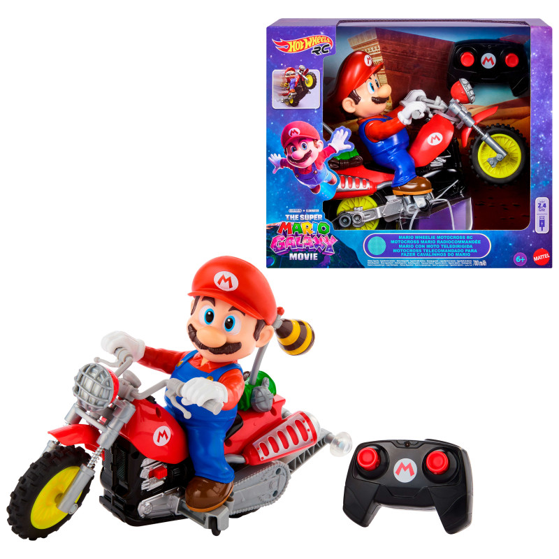 Mattel Hot Wheels Mario Kart Project Santa RC: Ferngesteuerter Rennwagen | 2.4 GHz | Ab 5 Jahren!
