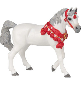 Pabo 51568 Weißes Araber Pferd im Paradeuniform