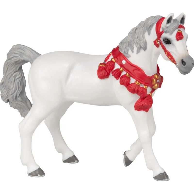 Pabo 51568 Weißes Araber Pferd im Paradeuniform