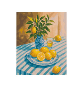 Schipper Malen nach Zahlen Zitronen Stillleben – 24x30 cm mediterrane Entspannung