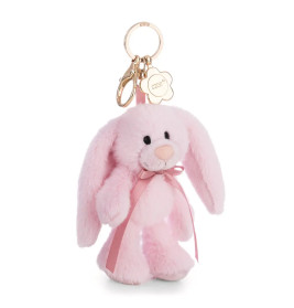 Schlüsselanhänger Hase Lopino pink mit Karabiner