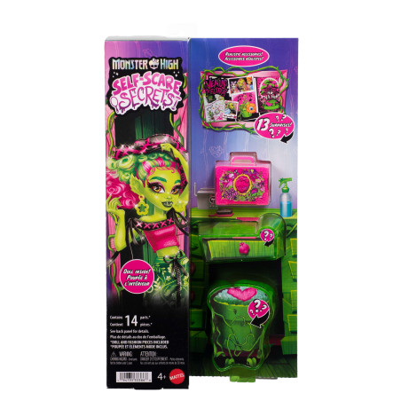 MATTEL Monster High Self-Scare Secrets Venus McFlytrap – Puppe mit Überraschungs-Set