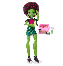 MATTEL Monster High Self-Scare Secrets Venus McFlytrap – Puppe mit Überraschungs-Set