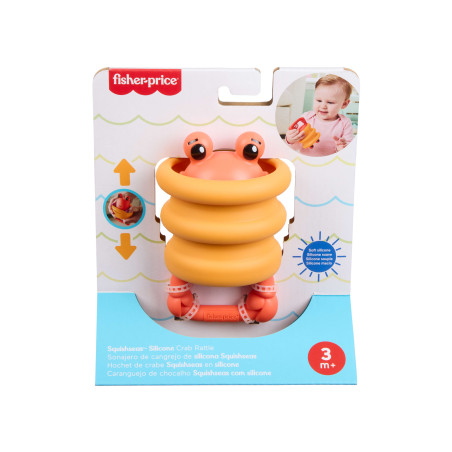 Mattel Fisher-Price 2 in 1 Pop Up Rassel – Greifspielzeug für Babys | Fördert Sinne