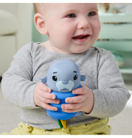 Mattel Fisher-Price 2 in 1 Pop Up Rassel – Greifspielzeug für Babys | Fördert Sinne