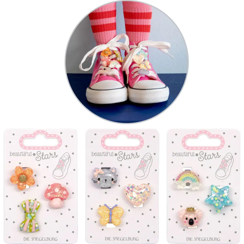 Sneaker Charms - Herz, Stern   Blume