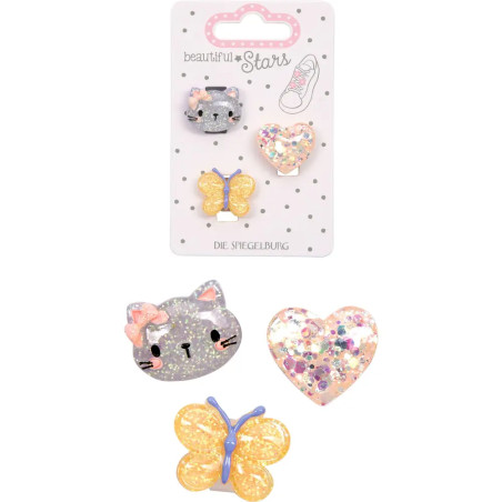 Sneaker Charms - Herz, Stern   Blume