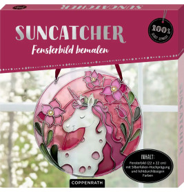 Suncatcher Fensterbild bemalen - Einhorn