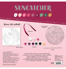 Suncatcher Fensterbild bemalen - Einhorn