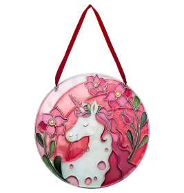 Suncatcher Fensterbild bemalen - Einhorn