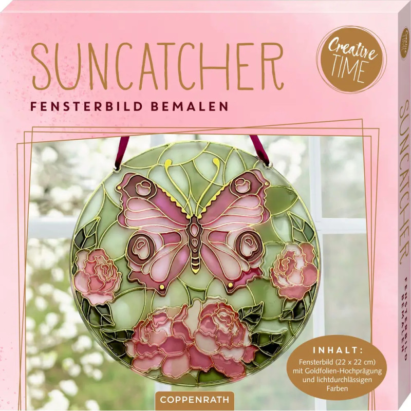 Suncatcher Fensterbild bemalen - Schmetterling