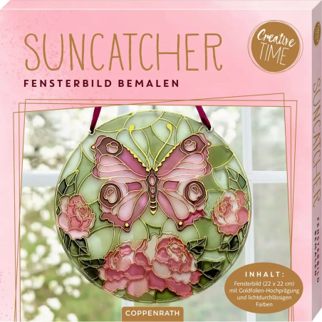 Suncatcher Fensterbild bemalen - Schmetterling
