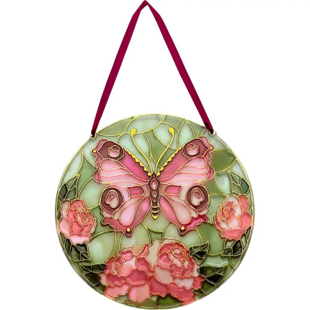 Suncatcher Fensterbild bemalen - Schmetterling