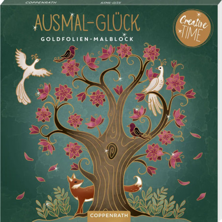 Ausmal-Glück - Goldfolien-Malblock