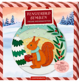 Fensterbild bemalen - Eichhörnchen