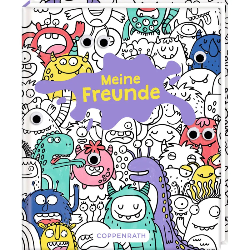 Freundebuch - Meine Freunde - Monster - mit Wackelaugen