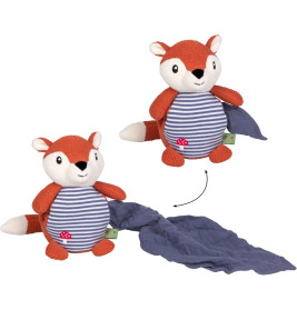 Kuscheltier mit Schnuffeltuch - Fuchs