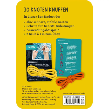 30 Knoten mit Seilen zum Üben