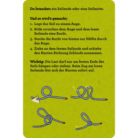 30 Knoten mit Seilen zum Üben