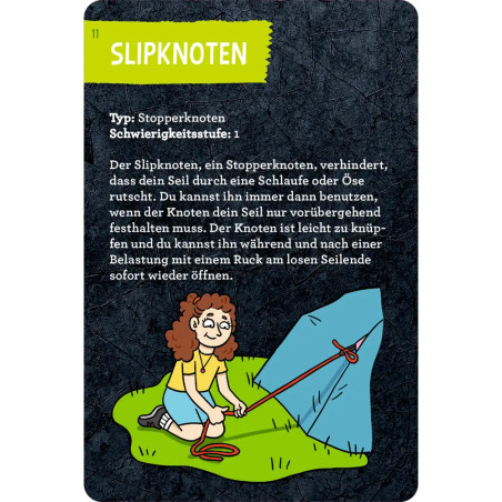 30 Knoten mit Seilen zum Üben