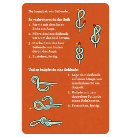 30 Knoten mit Seilen zum Üben
