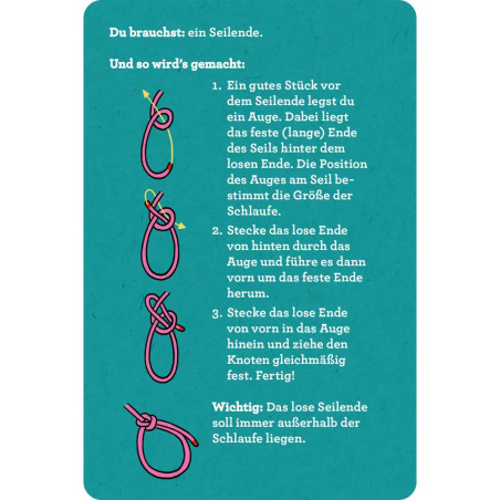 30 Knoten mit Seilen zum Üben