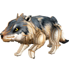 3D Mini-Bausatz - Wolf