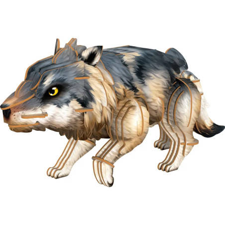 3D Mini-Bausatz - Wolf