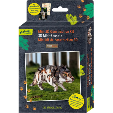 3D Mini-Bausatz - Wolf