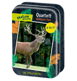 Quartett-Kartenspiel - Heimische Tiere