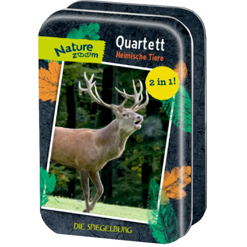 Quartett-Kartenspiel - Heimische Tiere