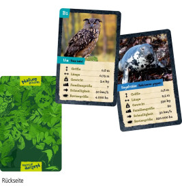 Quartett-Kartenspiel - Heimische Tiere