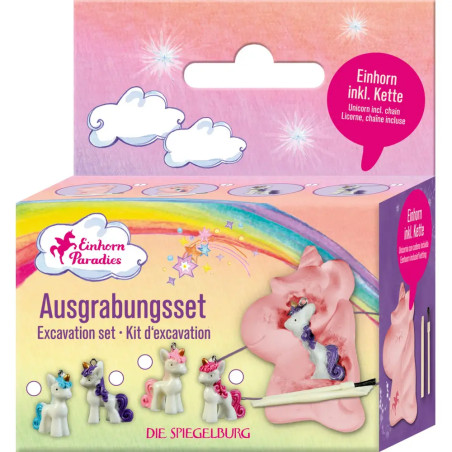 Mini Ausgrabungsset - Einhorn-Anhänger