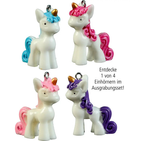 Mini Ausgrabungsset - Einhorn-Anhänger