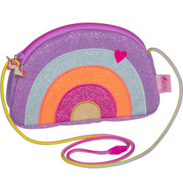 Glitzer-Täschchen - Regenbogen