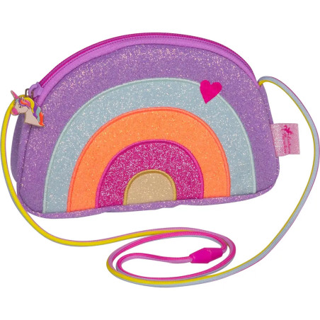 Glitzer-Täschchen - Regenbogen