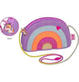 Glitzer-Täschchen - Regenbogen