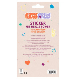 Sticker - Friends Forever - Stickerbögen mit Herz   Power