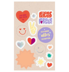 Sticker - Friends Forever - Stickerbögen mit Herz   Power