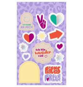Sticker - Friends Forever - Stickerbögen mit Herz   Power
