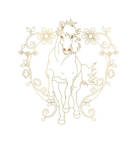 Metallic-Malen - Mit goldenen Motiven / Bicolor-Buntstifte: 8 Metallic-Farben