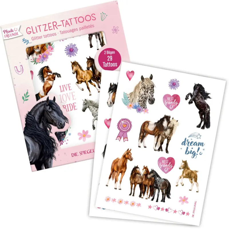 Glitzer-Tattoos