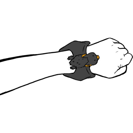 Fledermaus-Schnapparmband