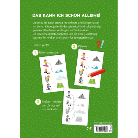 Mein kunterbunter Kindergartenblock - Rätsel ohne Text (Sport)