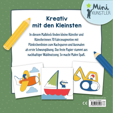 Mein allererster Ausmalspaß - 70 Punkt-zu-Punkt-Fahrzeuge