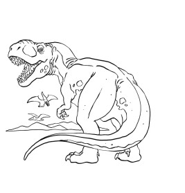 Malbuch (T-Rex World)