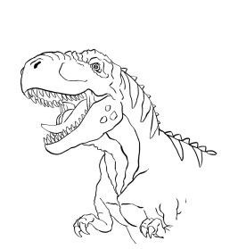 Malbuch (T-Rex World)
